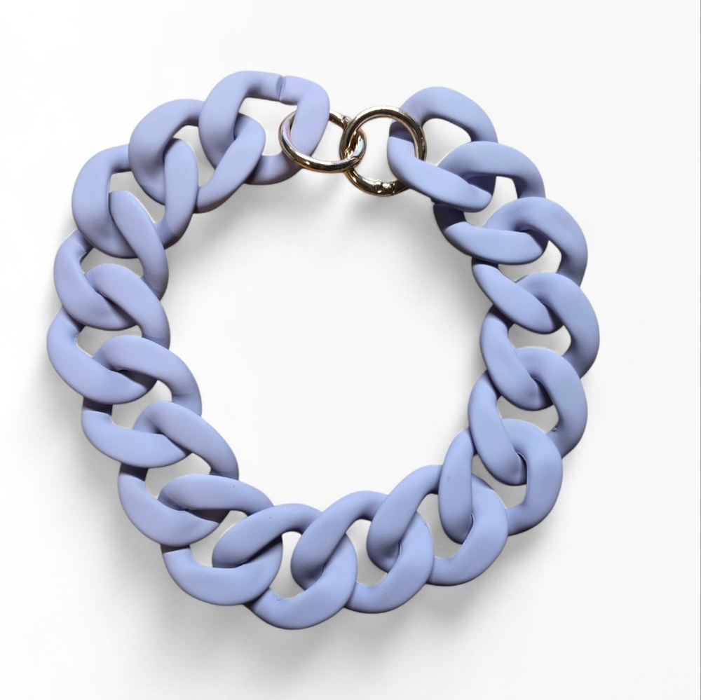 Purple Matte Chunky Bag Chain